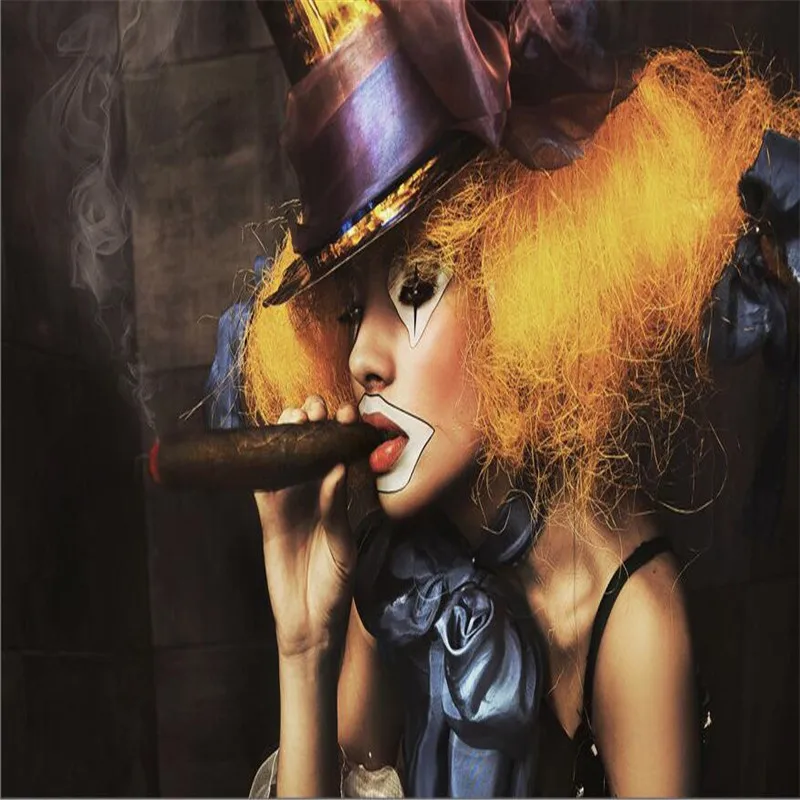 Бумаги 3D сексуальная девушка курить Дискотека ночной клуб бар КТВ настенное