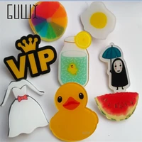 1pcs cute badges yellow duck children acrylic pin badge symbol cartoon icon package decoration small gifts the childs gift