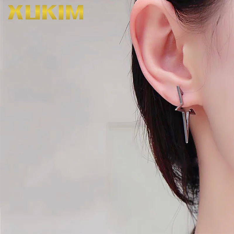 WEO319 b Xukim ювелирные изделия Хип Хоп унисекс серьги для женщин и мужчин звезда