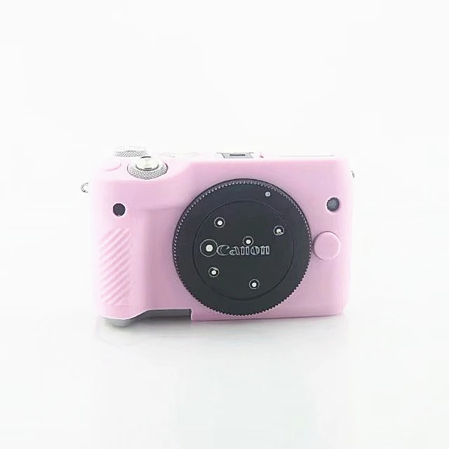 M6 Pink Силиконовый резиновый чехол для камеры, защитный чехол для камеры Canon EOS R M100 M6 M10 M50 - Цвет: M6 Pink
