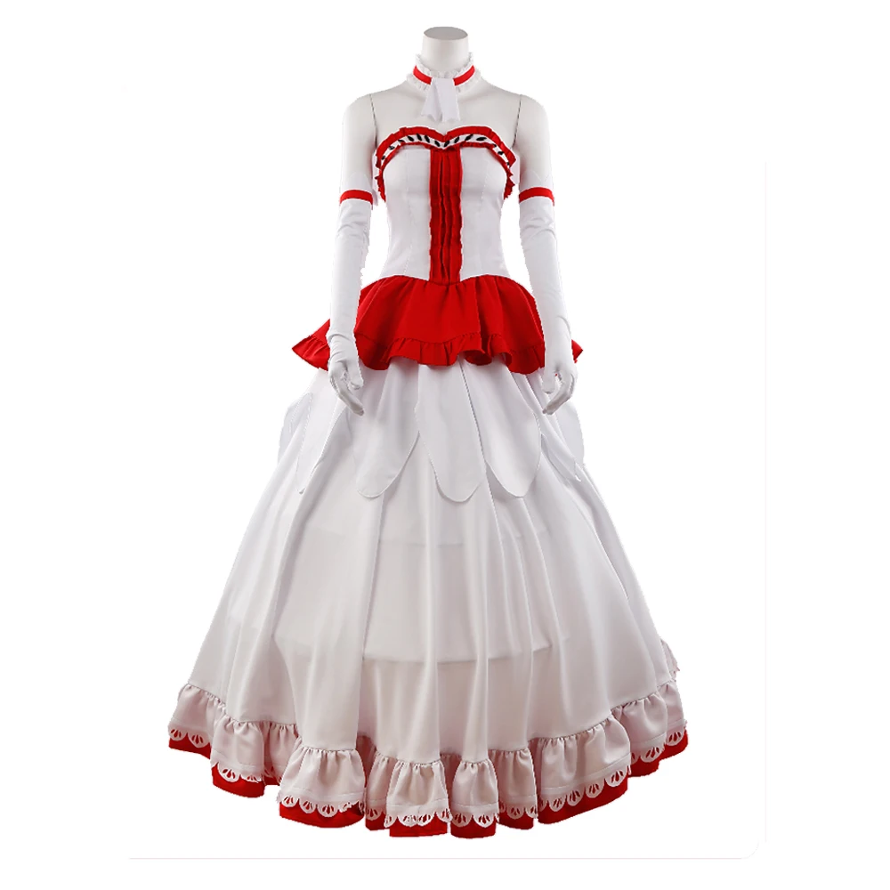 С рисунком из аниме мастера меча онлайн SAOALO Юки костюм Asuna для косплея