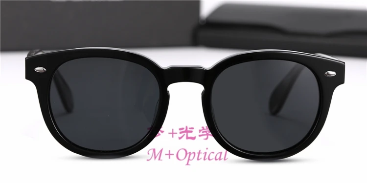 Винтажные качественные круглые поляризационные солнцезащитные очки UV400 5036 sheldrak импортные ацетатные солнцезащитные очки Стильный Модный чехол в коробке