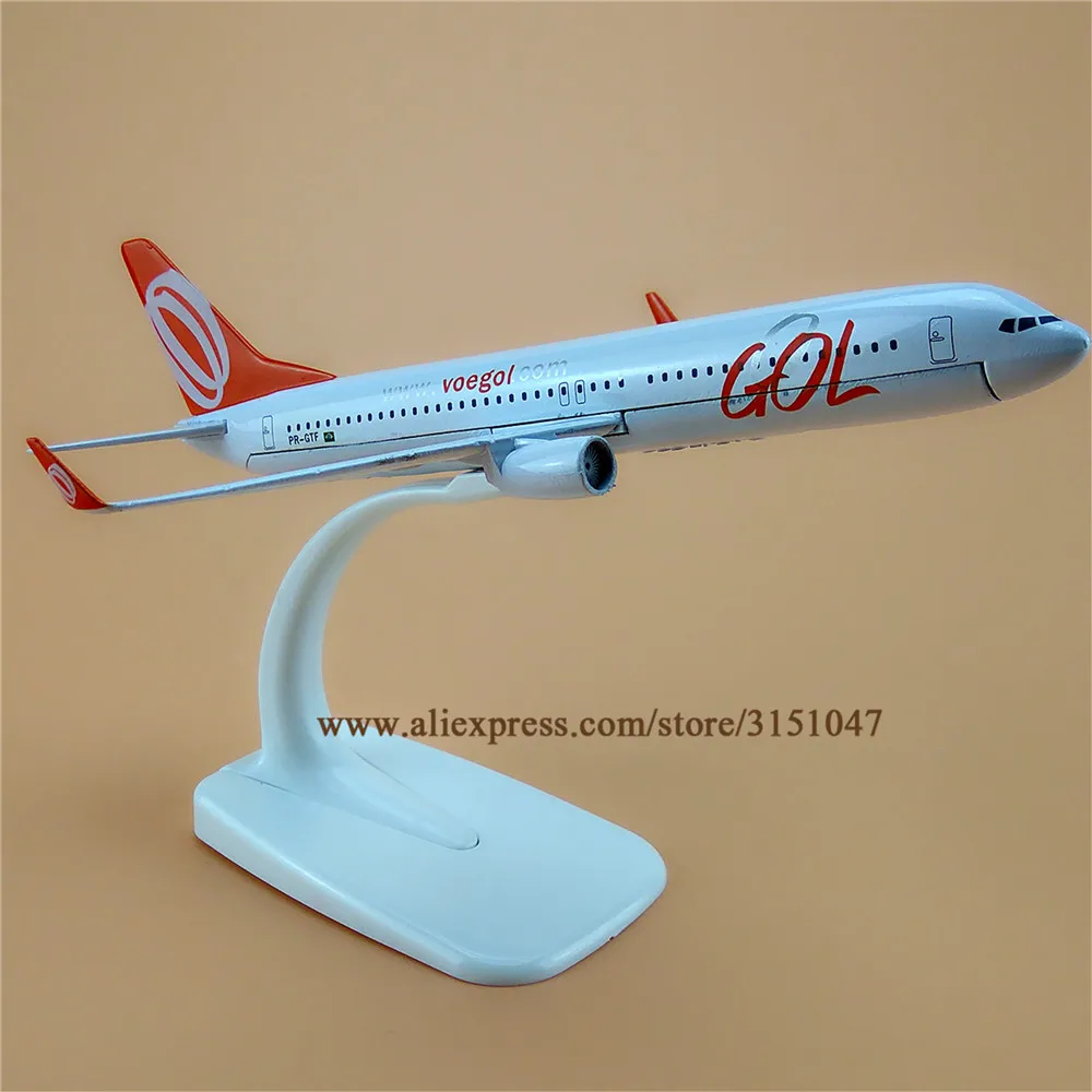 Модель самолета из металлического сплава в бразильском стиле Gol B737 авиакомпании