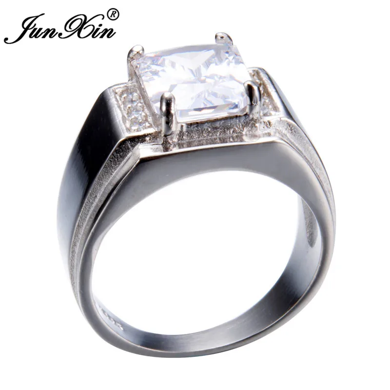 Мужское женское белое синее геометрическое обручальное кольцо для мужчин и