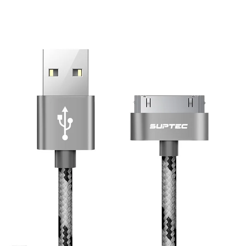 Colorful Gery SUPTEC 30 Pin USB кабель для iPhone 4S 4 3GS iPad 1 2 3 iPod Nano itouch Кабель зарядного устройства 2 м 3 м Кабель-адаптер для быстрой зарядки и синхронизации данных - Цвет: Colorful Gery