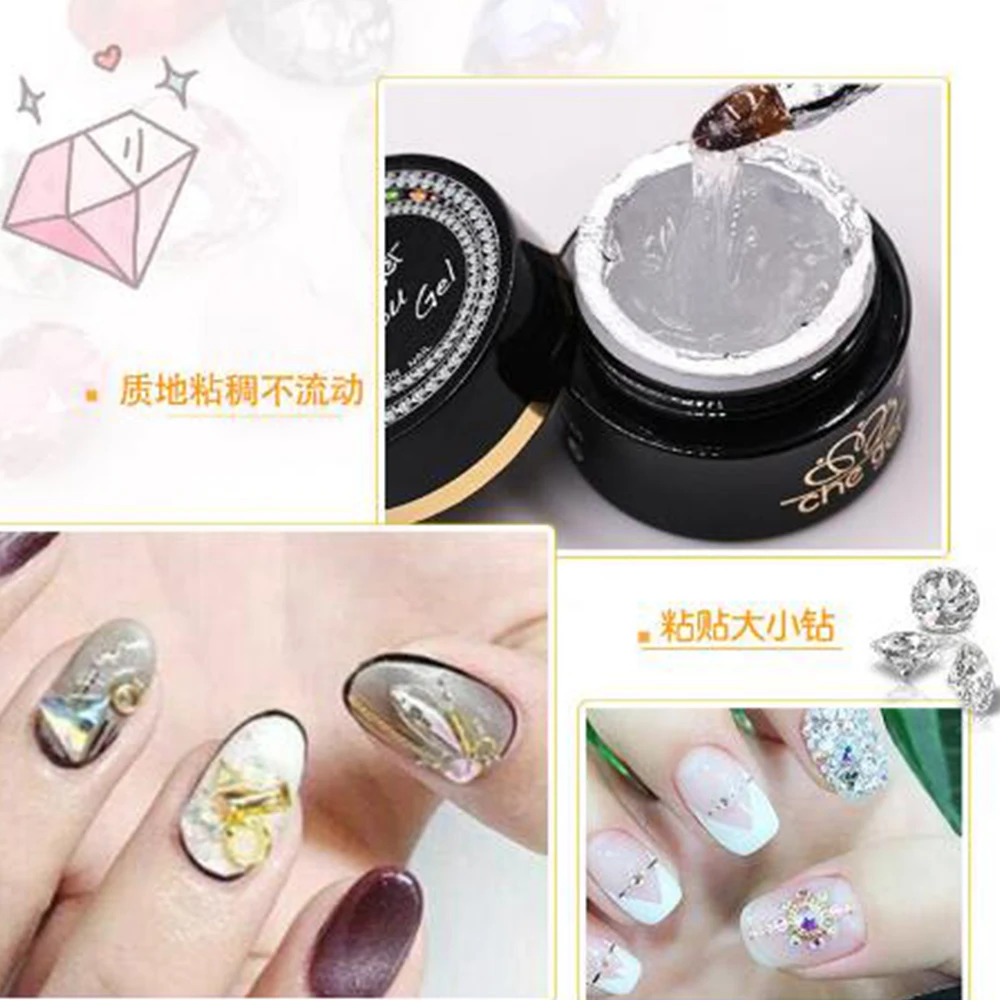 5 шт. Клей для ногтей палку дрель клей-гель сплав ювелирные изделия с бриллиантами
