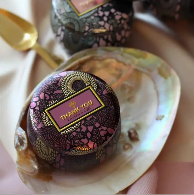 20 шт. в винтажном стиле железная коробка конфет на свадьбу свеча Jar Baby Shower День рождения сувениры