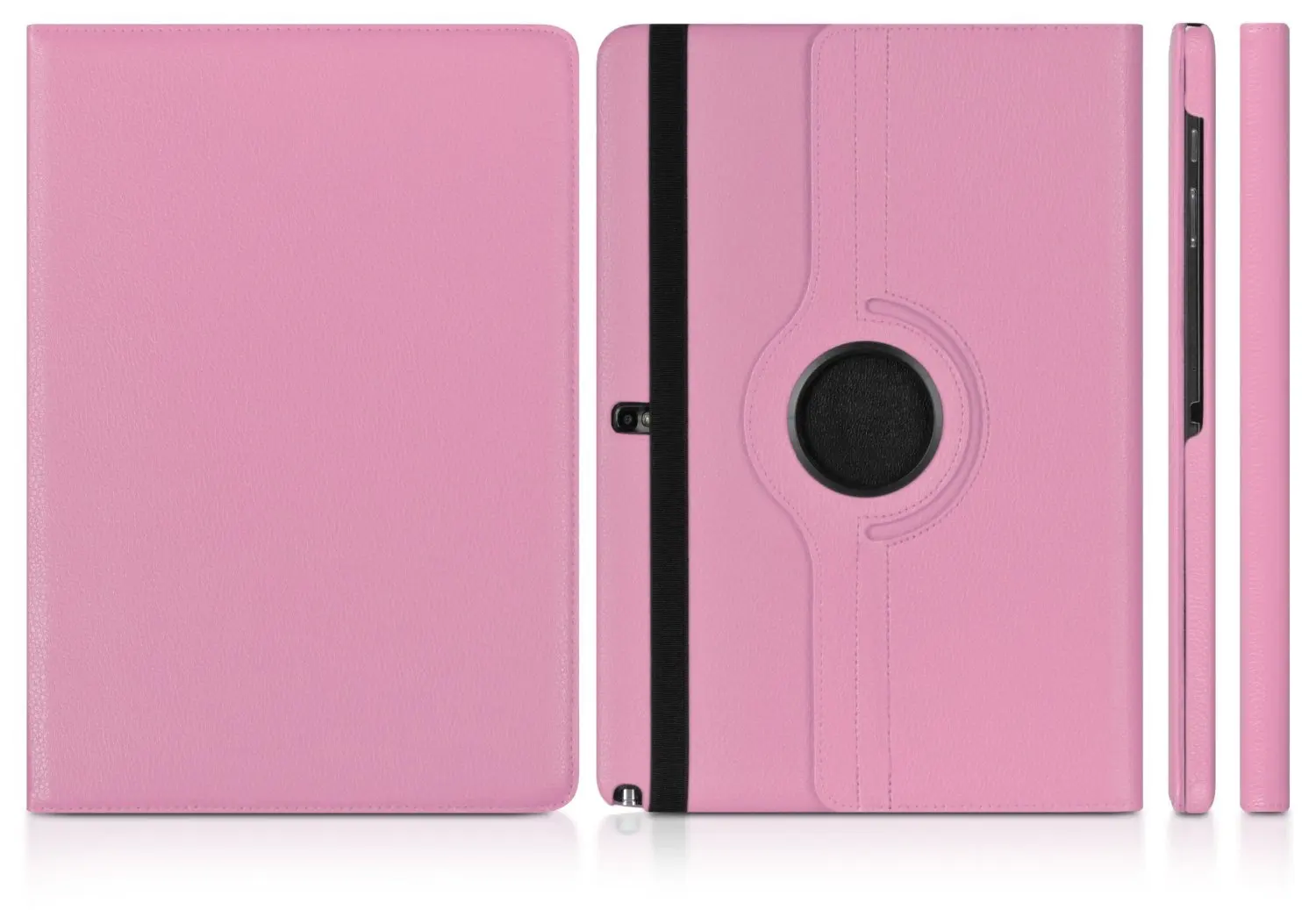 Розовый Чехол Funda для samsung Galaxy Note pro 12,2 P900 P901 P905 для samsung Note pro 12," 360 Вращающийся Чехол-книжка из искусственной кожи - Цвет: Розовый