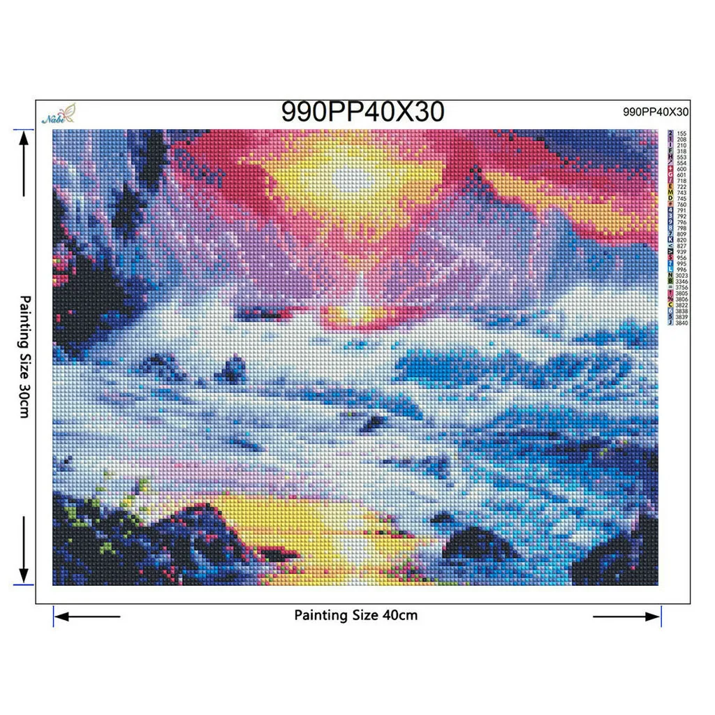  Приморский Алмазная вышивка пейзаж рукоделие настенное искусство алмазная