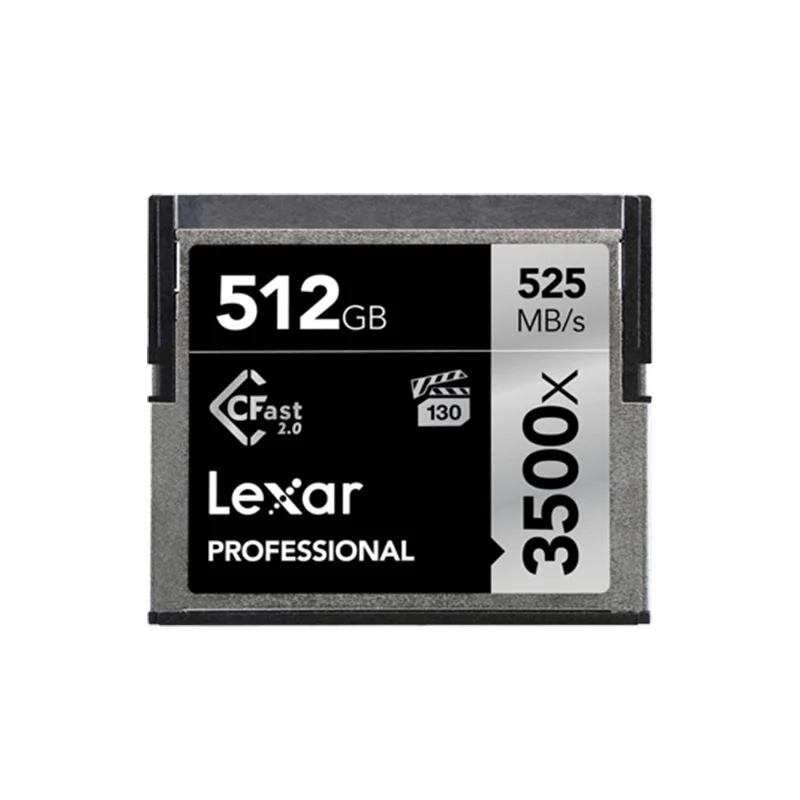 Lexar CF карт 256 ГБ 128 Гб 64 Гб Cfast 2,0 слот для карт памяти 512 ГБ 3500x до 525 МБ/с. для профессионального Камера sony Камера - Емкость: 512GB
