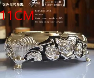 11cm Супер доступная Золотая Европейская пепельница/белая антиоксидантная розовая пепельница/Товары для дома и отеля передовые подарки - Цвет: 11cm