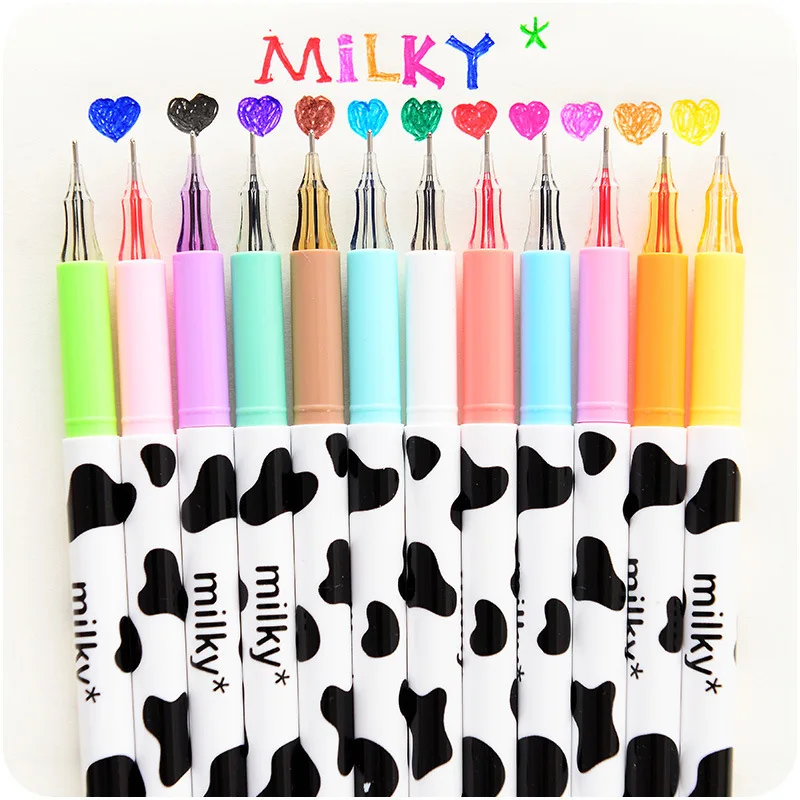 60 шт./лот молочная гелевая ручка Алмазные шариковые ручки 0 5 мм вкладыш