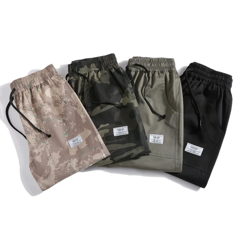 Эластичный пояс камуфляж шорты для женщин мужчин s по колено мужские кэжуал