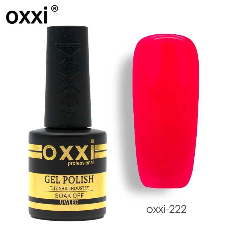 222 Oxxi 8 мл УФ-гель для дизайна ногтей лак для ногтей резиновая основа и верхнее покрытие набор для дизайна ногтей долговечный светодиодный маникюрный Гель-лак - Цвет: 222