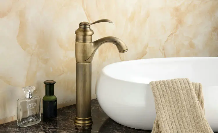 13 &quotантичная латунь Ванная раковина кран античная Смеситель 9026A|mixer tap|bathroom basin
