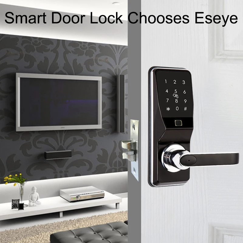 

Eseye Smart Lock Biometric Fingerprint Door Lock Intelligent Electronic Door Locks Smart Safe Fingerprint Password & RFID Unlock
