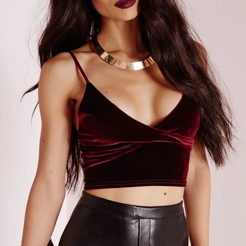 Sexy Summer Women T-Shirt Female Sleeveless Vest Tank Top Crop Tops Bra Velvet Casual Shirts | Женская одежда