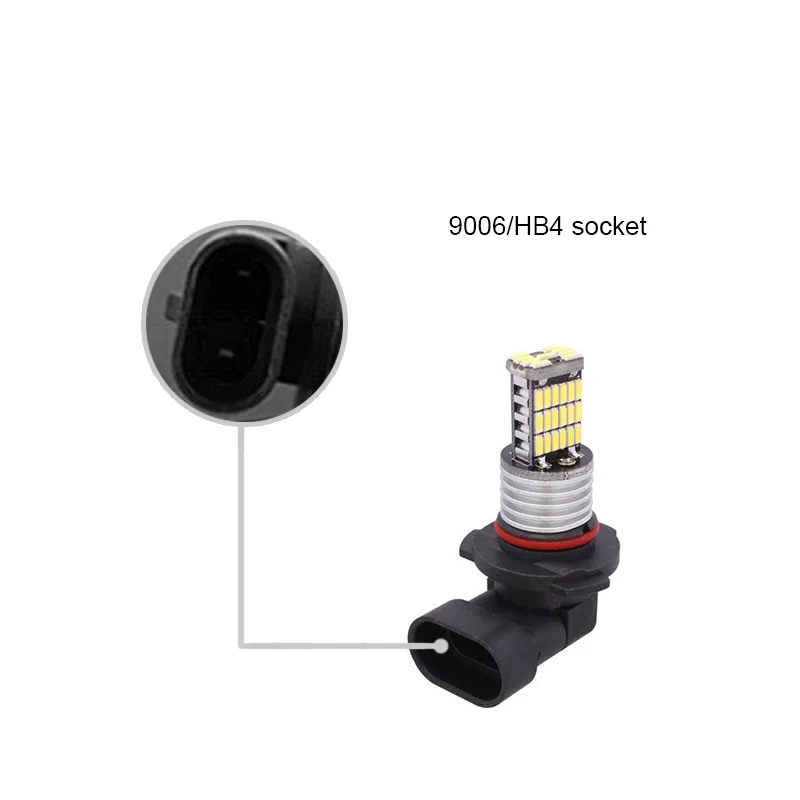 2 шт. H8 H11 9005 9006 светодиодный фонарь лампы 4014SMD 6500 K белые автомобильные лампочки Светодиодный противотуманный свет Светодиодные лампы замены авто фары лампы