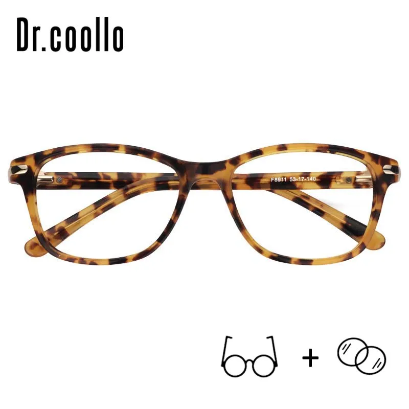 Женские ацетатные очки леопардовые прозрачные CR39 элегантные для чтения