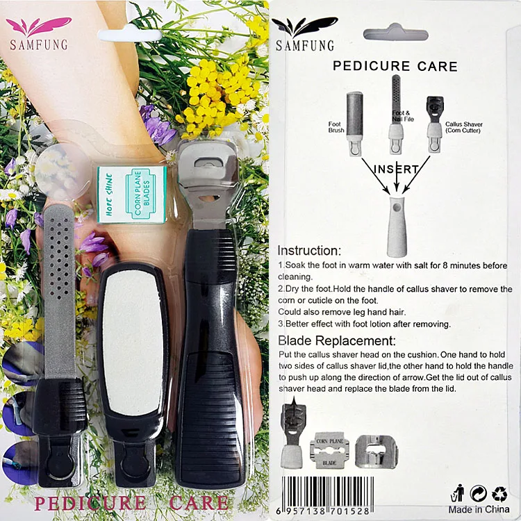 3 шт./компл. профессиональный набор инструментов для ухода за кожей рук и ног