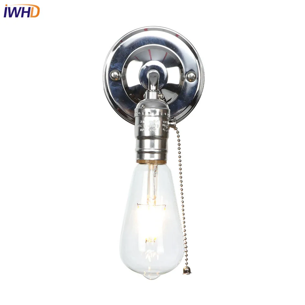 Ретро iwhd Nordic светодиодный настенный светильник гладить RH промышленные Лофт Wandlamp Винтаж крепления настенного светильника для домашнего освещения аппликация Murale