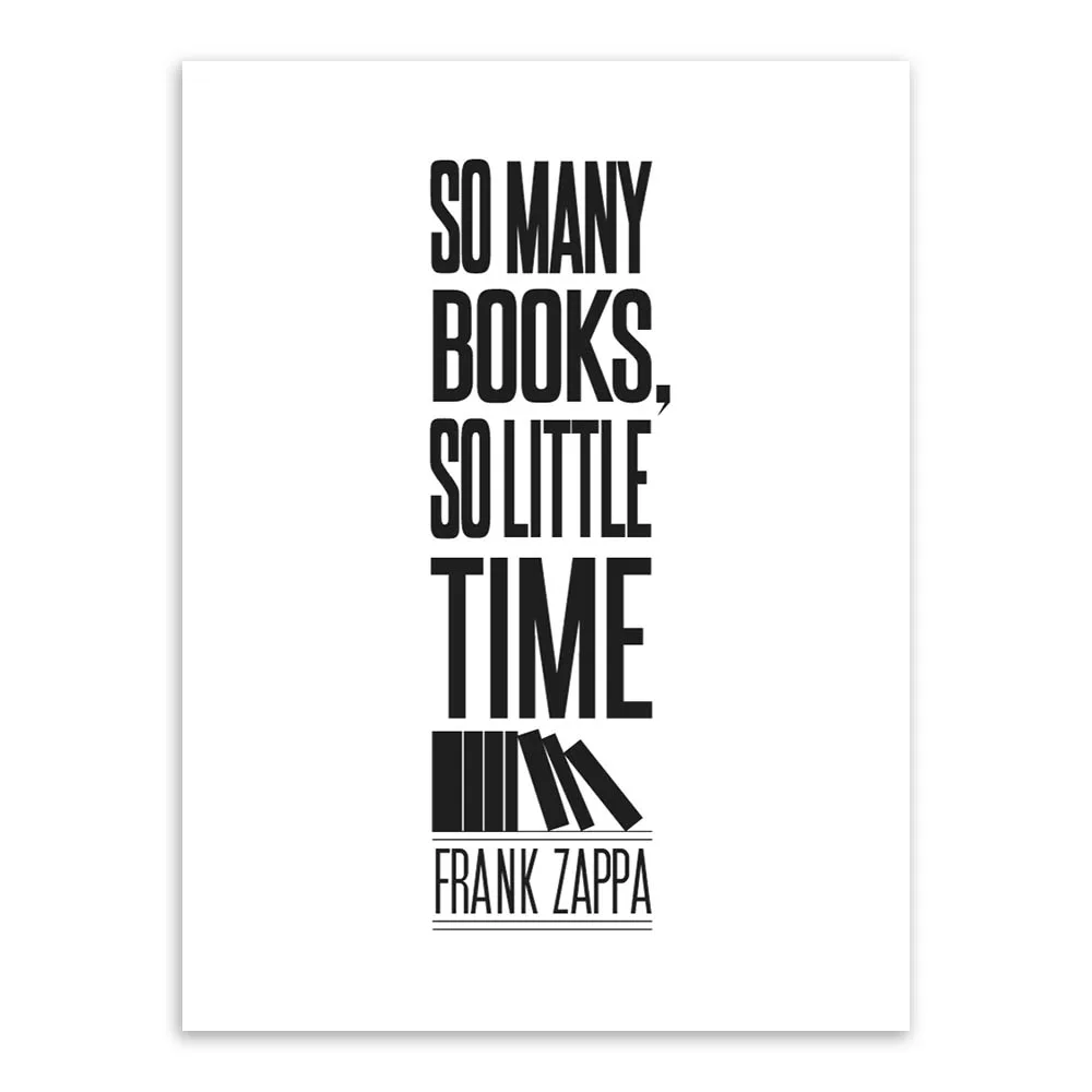 Современная Минималистичная черно-белая Мотивационная книга цитаты типография