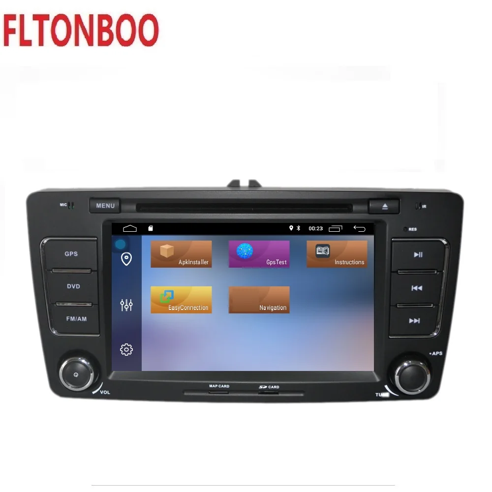 7 дюймов Android 9 для Skoda Octavia gps навигация Wi Fi радио bluetooth рулевое колесо Canbus