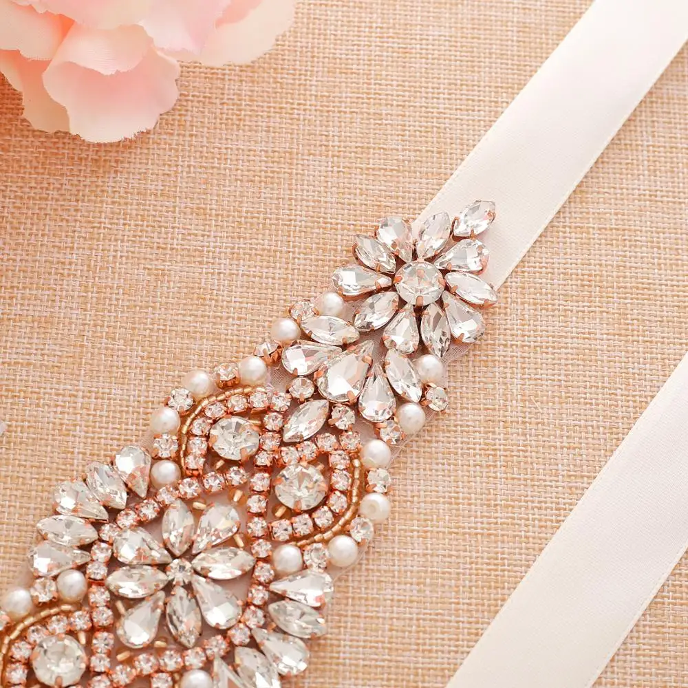 Свадебные ленты со стразами с отделкой бисером вечернее платье для выпускного