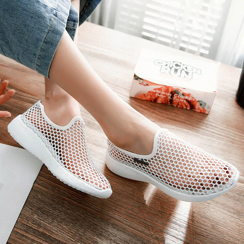 Новинка летняя Уличная обувь для мужчин и женщин Легкая сетчатая бега спортивная