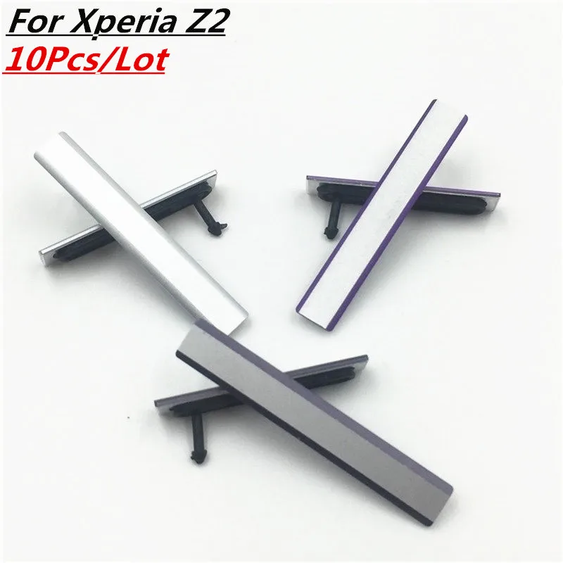 

10Pcs/Lot Original New For Micro SD USB Sim Card Slot Port Cover For Sony For Xperia Z2 D6502/3 White/Black/Purple New Arrival