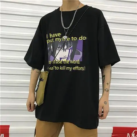9 Крутая Harajuku футболка с Наруто уличная мужская летняя модная аминовая футболка повседневные мужские топы с мультяшным принтом забавная японская футболка для мальчиков - Цвет: 9