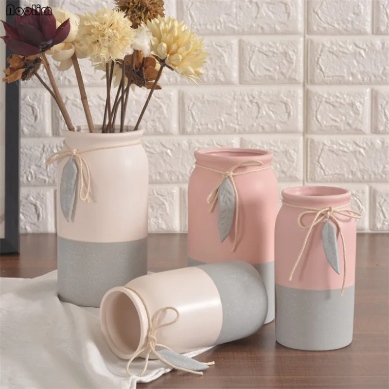 Современная Минималистичная керамическая ваза украшение для дома гостиная стол