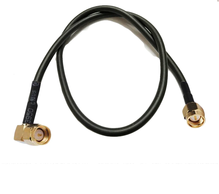 2 шт. SMA Мужской правый угол к мужской разъем RF коаксиальный кабель RG58 50 3 50ohm см|angle