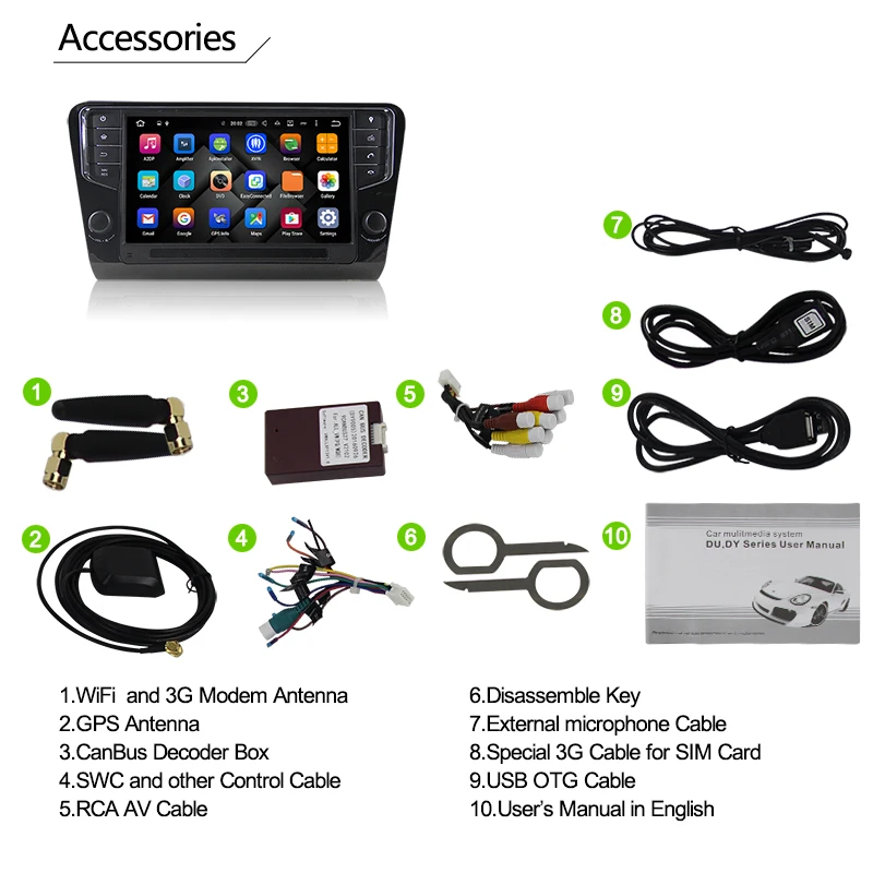 Eunavi 9 ''1 Din Android 9,0 автомобильный Радио плеер gps навигация 2G ram для Volkswagen Octavia 3g wifi bluetooth