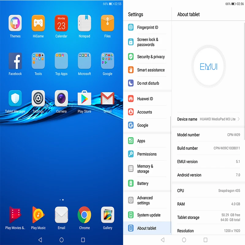 Huawei Mediapad M3 Lite планшет с 8 дюймовым дисплеем восьмиядерным процессором MSM8940 ОЗУ 4 Гб