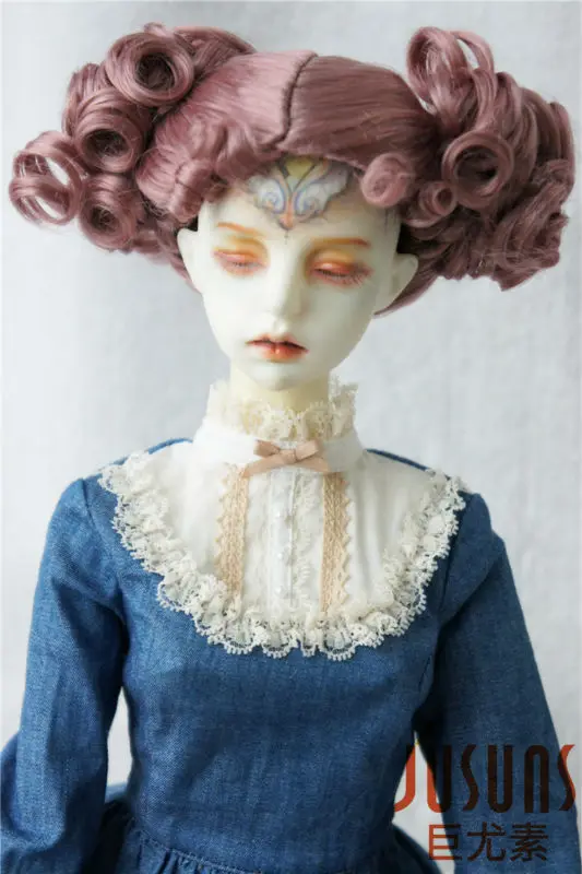 JD087 1/4 1/3 милые два пони мsd SD куклы Размер 7 8 дюймов 9 BJD парики синтетические