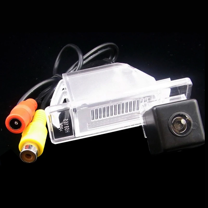white ccd CCD HD Автомобильная камера заднего вида для peugeot 408 308 307cc 301 peugeot RCZ 307 Cross 2C хэтчбек динамическая траектория треков камера - Название цвета: white ccd