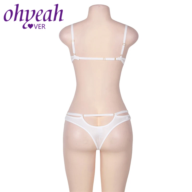 Ohyeahlover оптом сексуальный бюстгальтер Ropa подкладке Femenina сексуальный бюстгальтеры комплект для Для женщин RM80293 плюс Размеры черный бюстгальтер из кружева с ресничками комплект