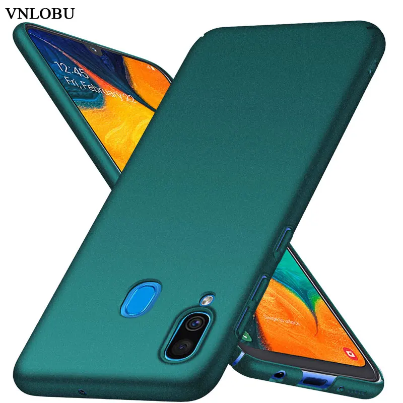 Для Samsung Galaxy A30 A20 A10 A70 A50 чехол Роскошный Жесткий ПК матовый для задняя крышка