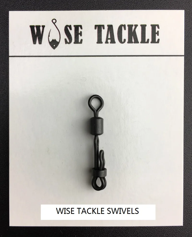 20 шт. X Wise Tackle Quick Lock Swivel в антибликовом цвете Размер 4 (размер 8 Великобритании)
