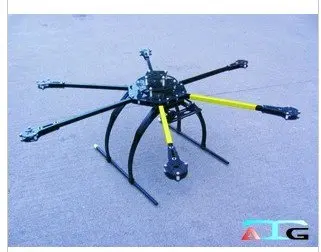Складная рама ATG 700-X6-AL 2814 Hexa Multicopter с двумя карбоновыми фотоэлементами | Игрушки и