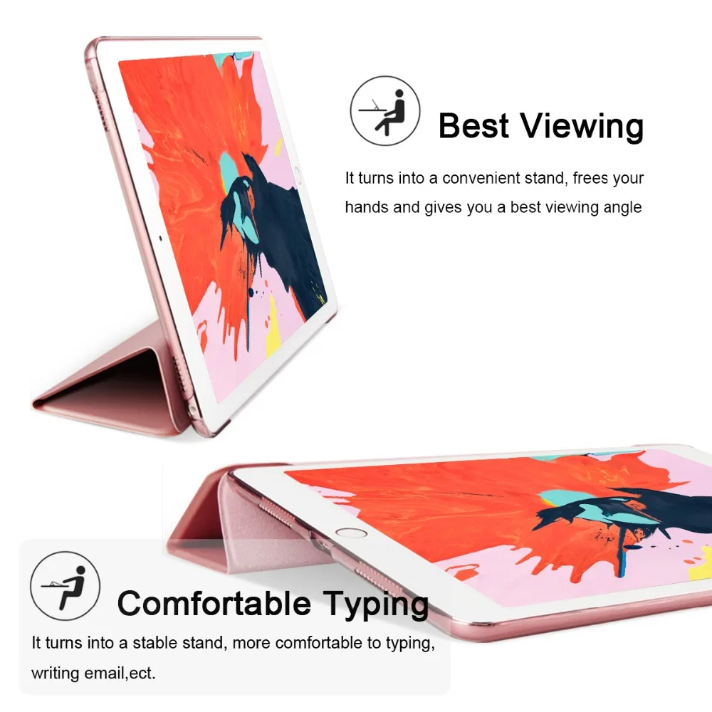 Для iPad Pro 12 9 2018 (A2014 A1876 A1895) чехол из искусственной кожи ультратонкая прозрачная