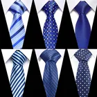 Классический галстук 7,5 см для мужчин, 49 цветов, роскошный узкий галстук в полоску из 100% шелка, мужской костюм, галстук для свадебной вечеринки