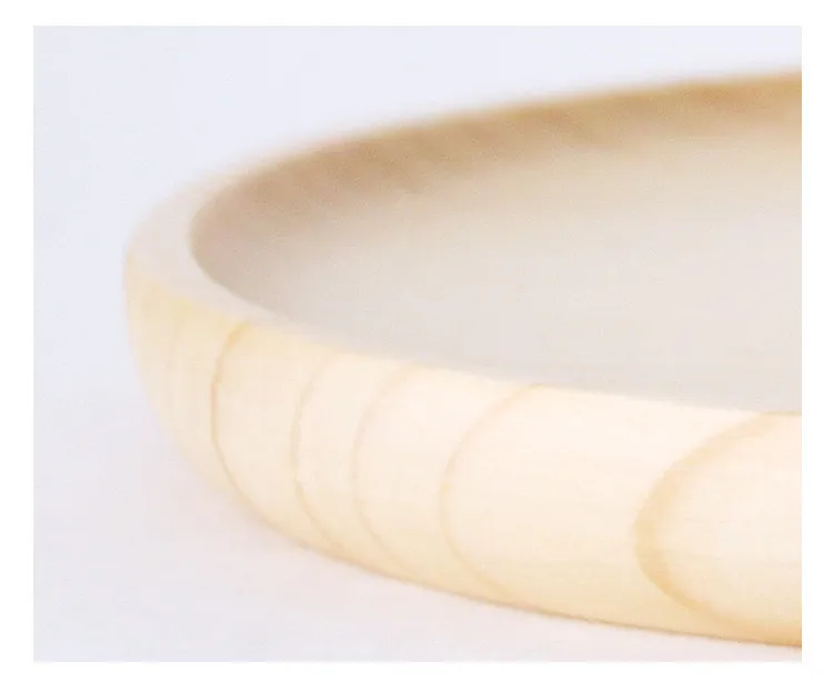 1PC Oval Cake Dish Solid Wooden Waist Shaped Plate Eco-Friendly Tableware Home Restaurant Dishes Plates with Bowl Groove ELC 007 | Дом и сад