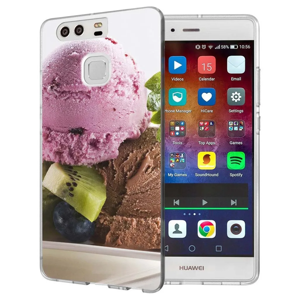 Case For Huawei P9 Lite(2016)/P8 Lite(2016) Art Rhinestone Painted Pattern Clear Soft TPU Silicone 0192 |