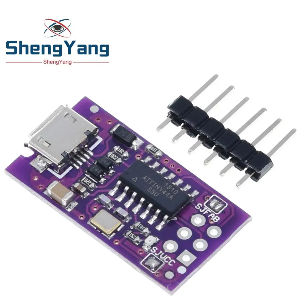 Миниатюрный программатор с Micro USB AVR ISP ATtiny44 ATTiny45 ATTiny85 модуль программатора USBTinyISP