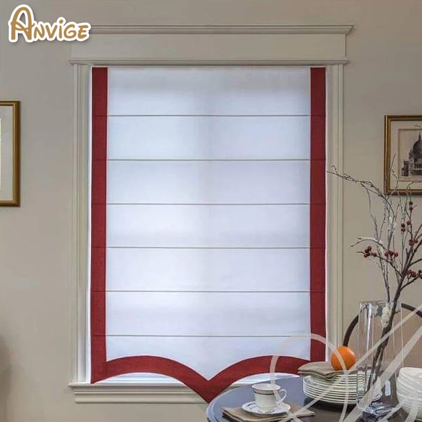 Индивидуальные занавески из хлопка/льна F римские жалюзи/оконная штора|Жалюзи