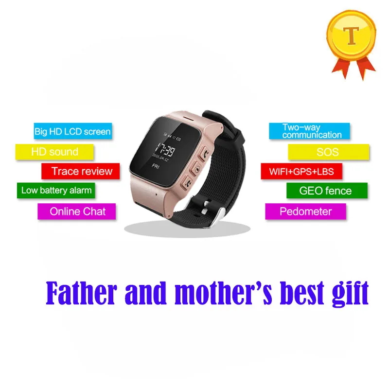 2017 Оригинальные качественные водонепроницаемые умные часы для пожилых людей с