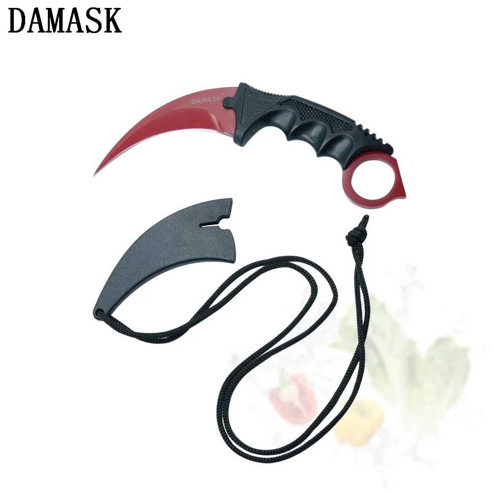 DAMASK Karambit охотничий нож набор инструментов для выживания в походных условиях