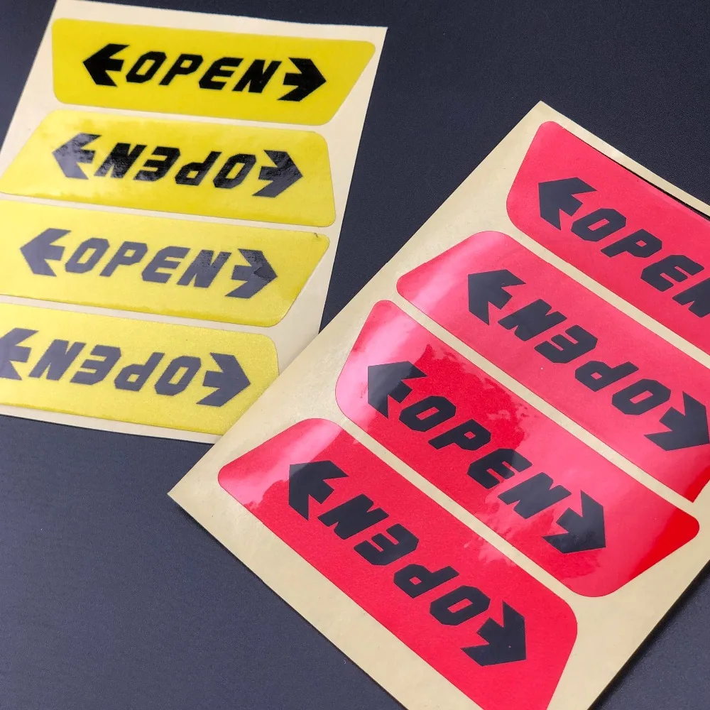 Car Door Opening Warning Safety Sticker for Toyota Camry Corolla RAV4 Yaris Highlander Land Cruiser PRADO Vios Vitz Reiz succeed |